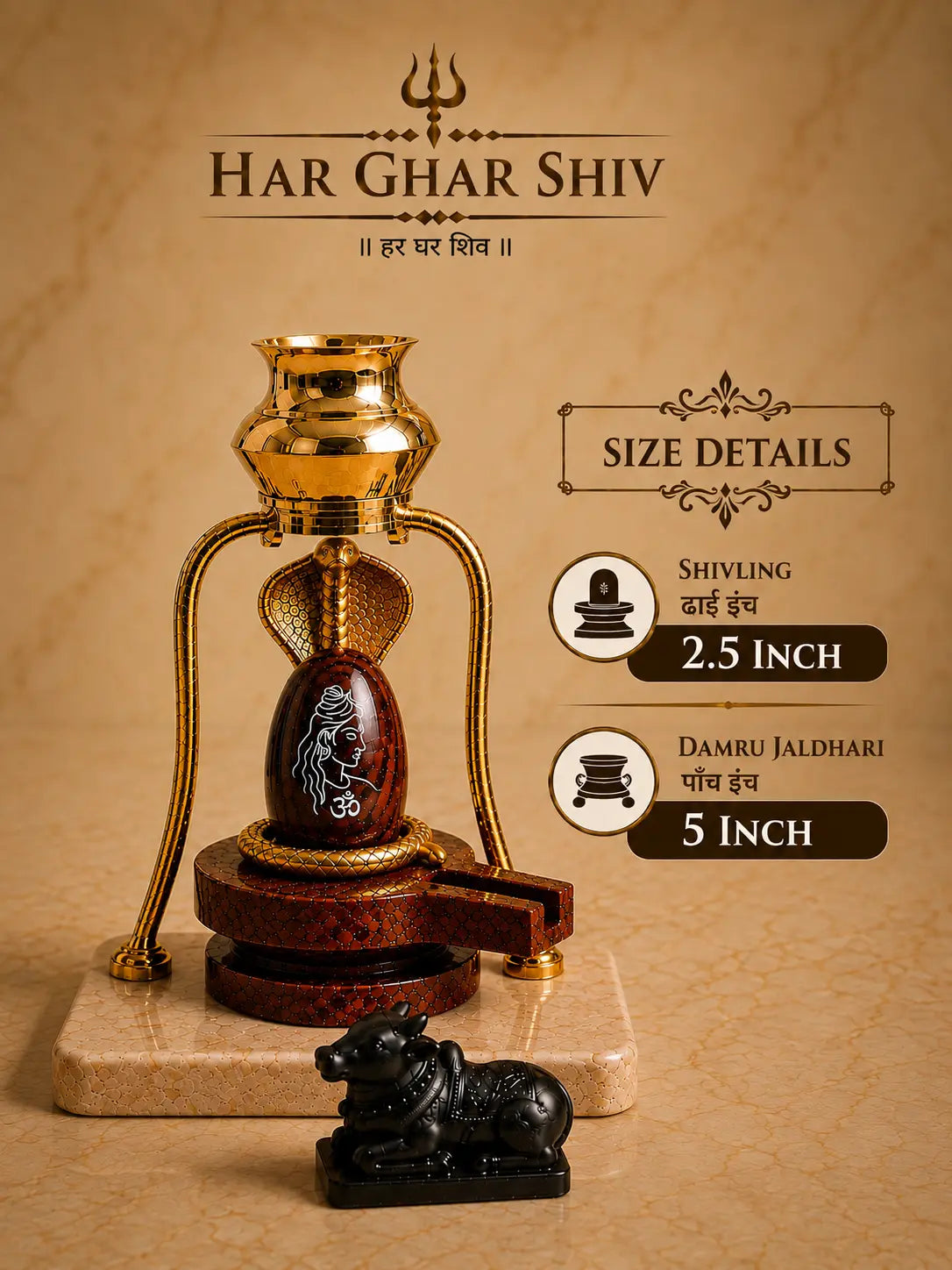 Sawan Special Narmdeshwar Shivling Complete Full Set – additional product photo