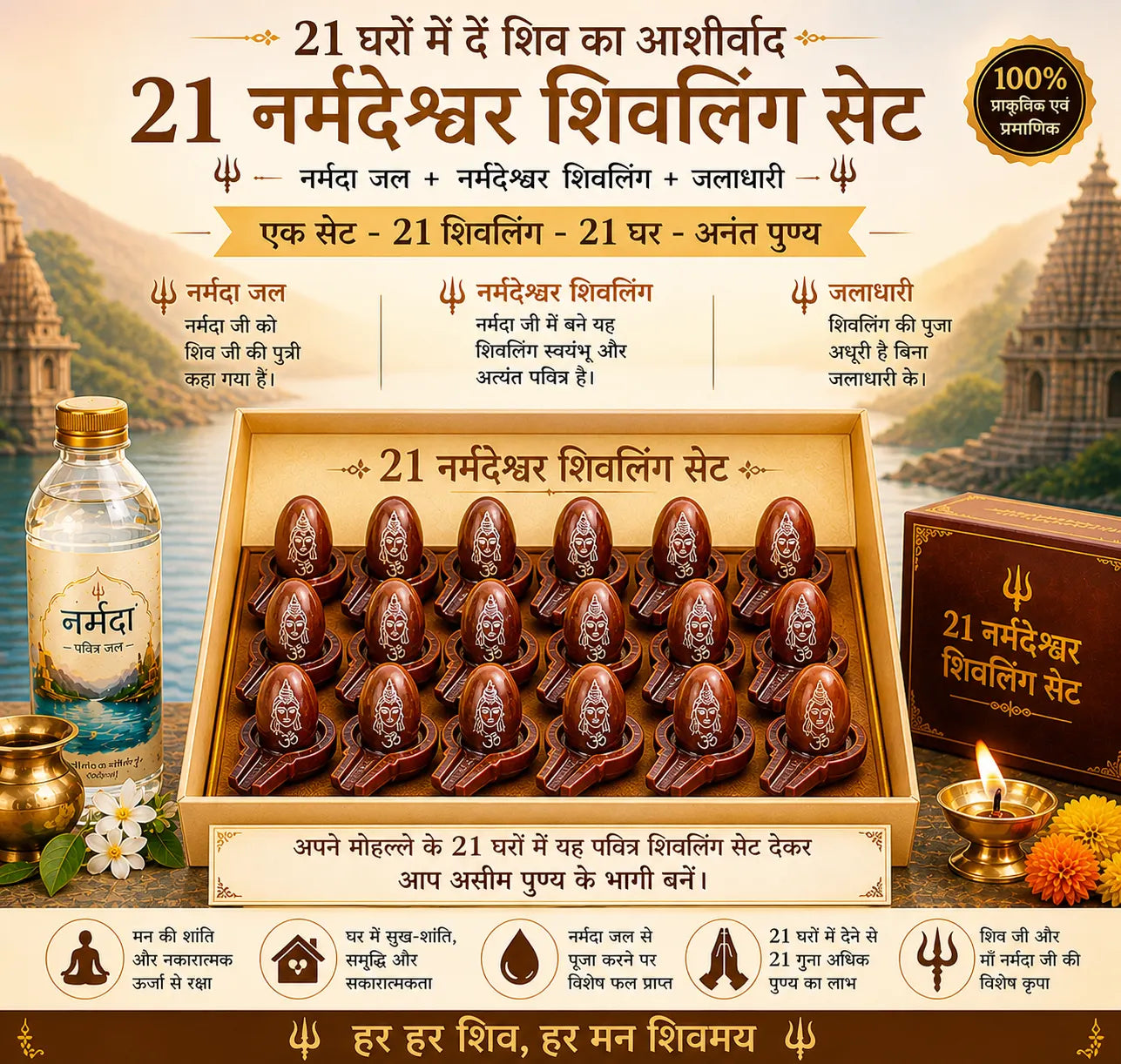 21 Shivlings for 21 Homes – Har Ghar Shiv Initiative