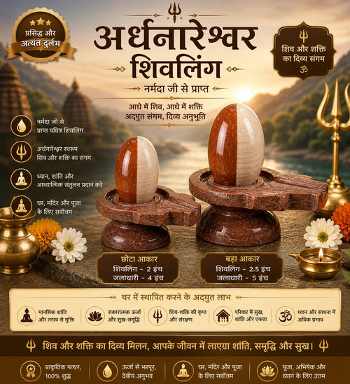 Ardhanarishwar Shivling – 100% Natural Narmdeshwar
